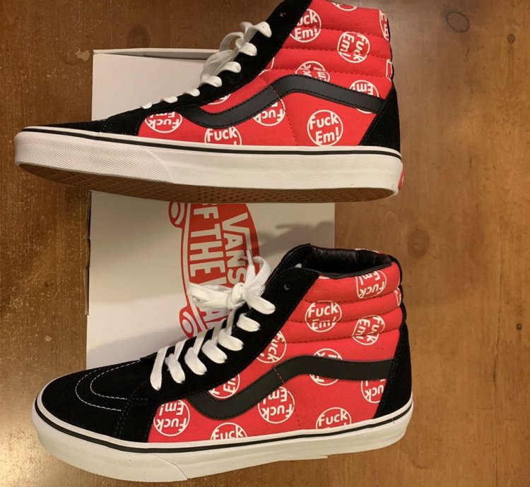 2014 Supreme Vans Sk8 Hi Fuck Em