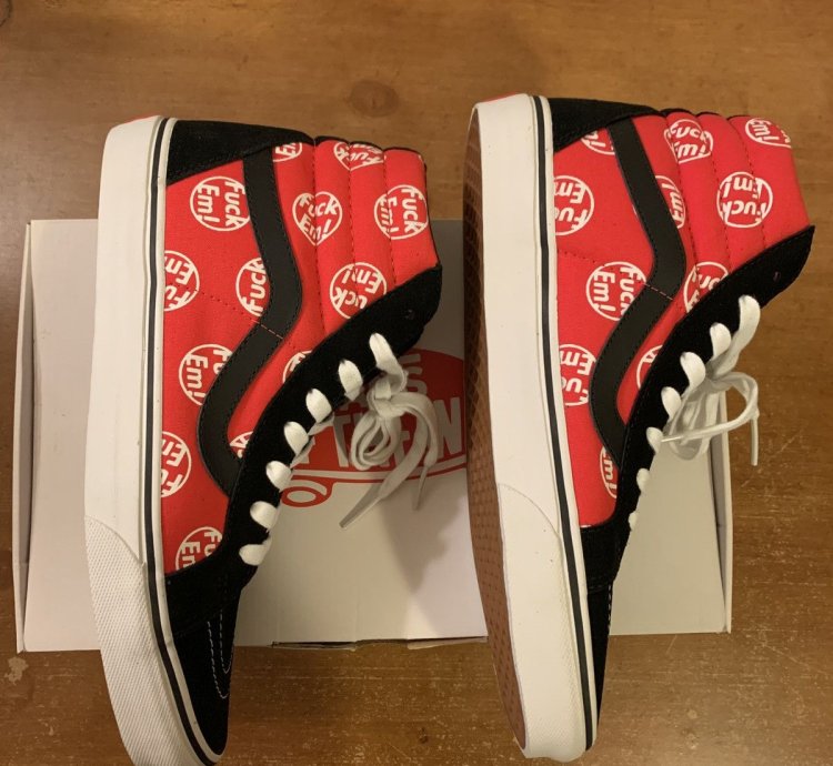 2014 Supreme Vans Sk8 Hi Fuck Em
