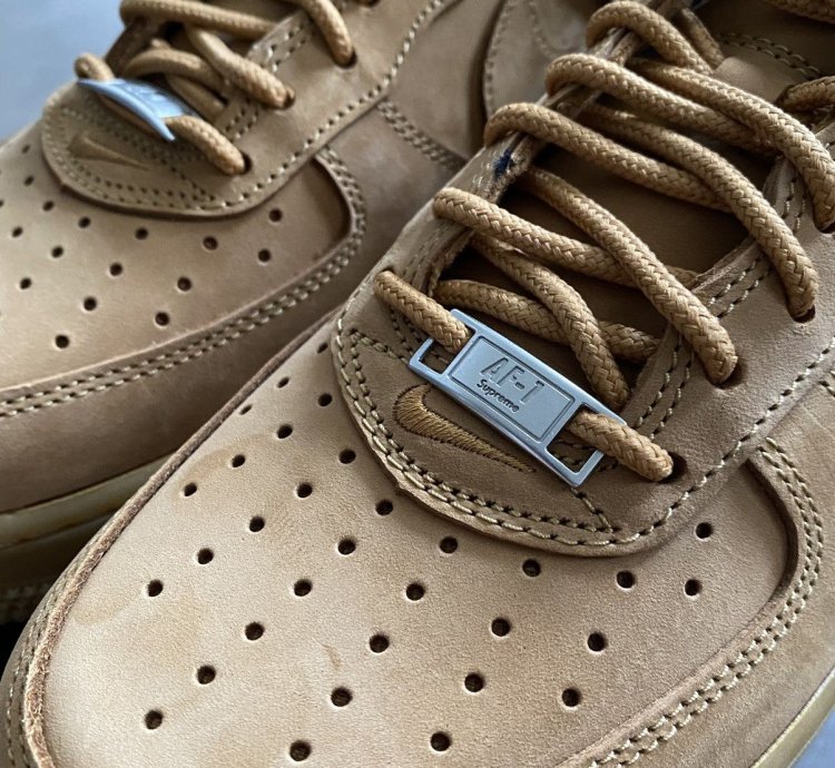 2021 Nike Supreme Wheat Air Force 1 Sz 8