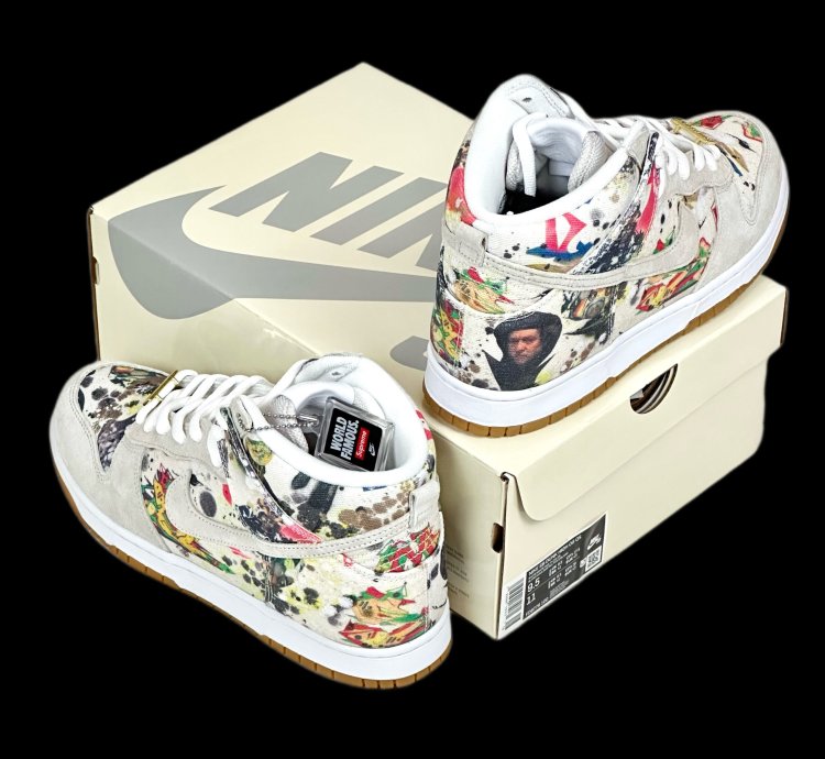2023 Supreme Nike Sb Dunk Hi Rammellzee Cream 9 5