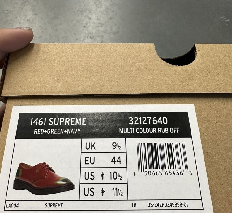 2024 Supreme Dr Martens 1461 3-eye Shoe