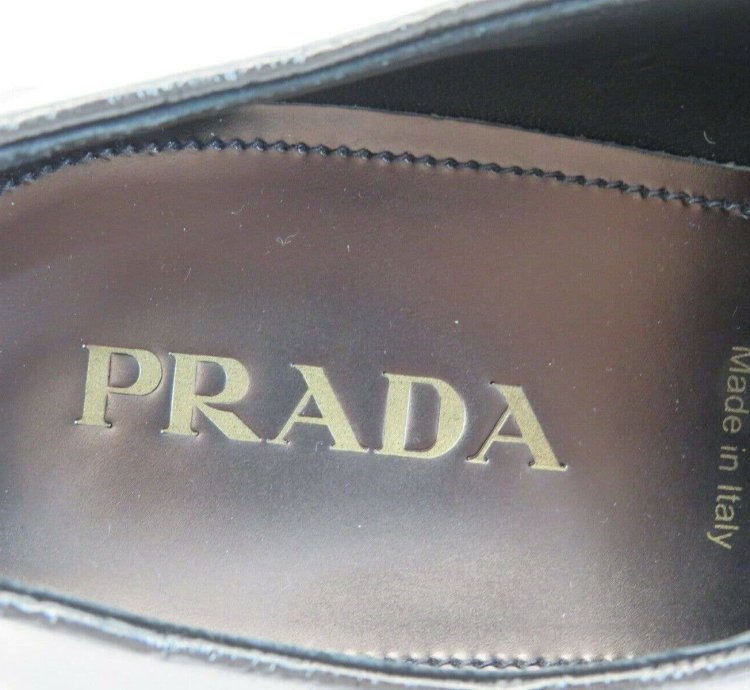2eb170 Black Leather Lettering Logo Lace Up Oxfords 11 Us