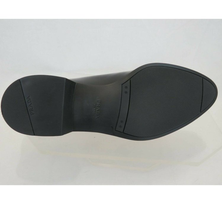 2ec124 Black Polished Leather Pointed Toe Logo Oxfords 12