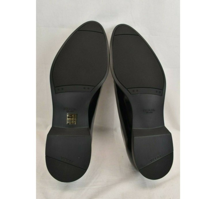2ec124 Dark Navy Blue Polished Leather Logo Oxfords 10
