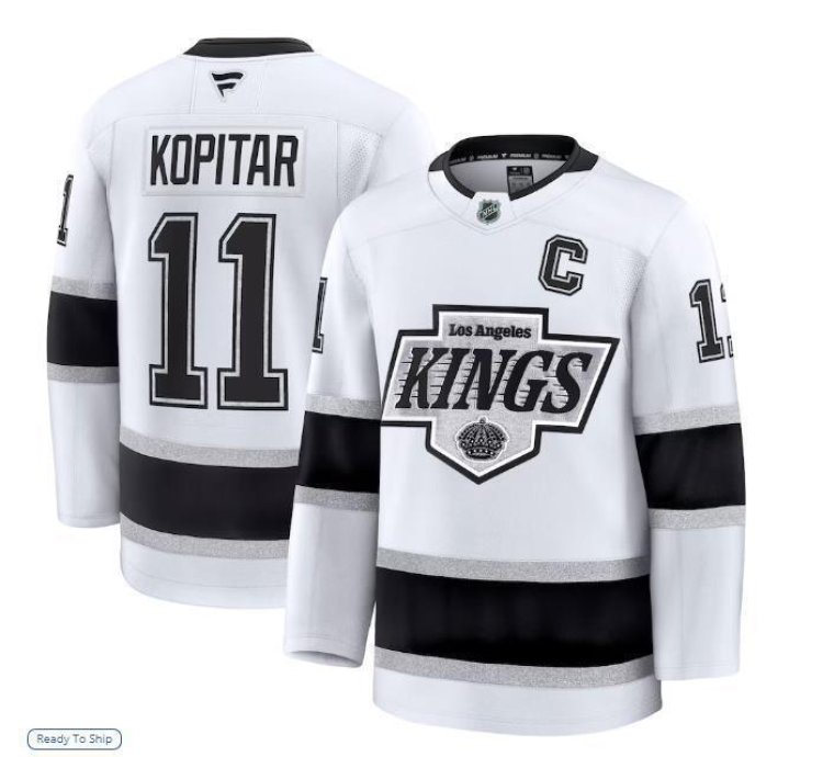 Mens Anze Kopitar Jersey 11 Los Angeles Kings White All Stitched