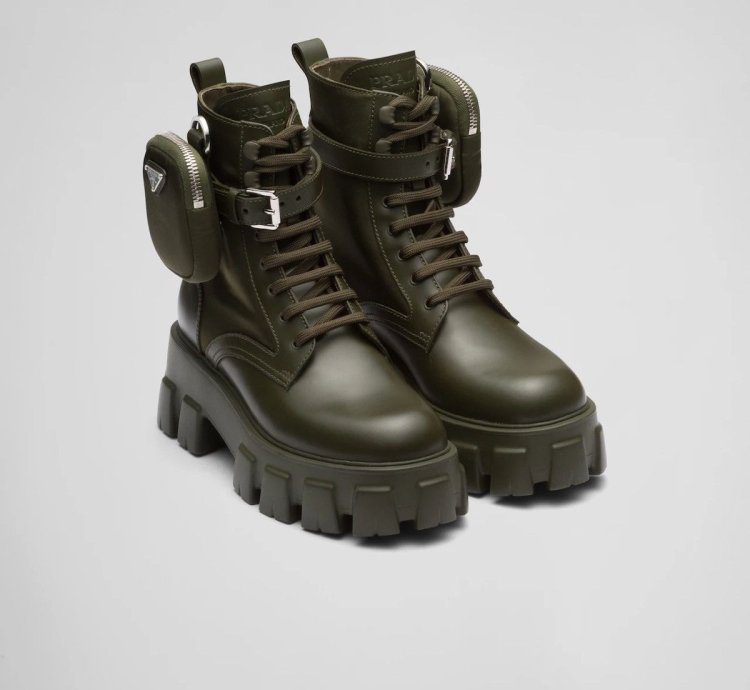 2k Value Monolith Leather And Re-nylon Boots With Pouch