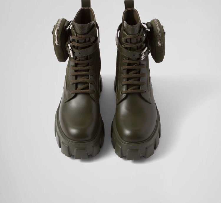 2k Value Monolith Leather And Re-nylon Boots With Pouch