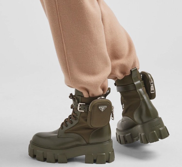 2k Value Monolith Leather And Re-nylon Boots With Pouch