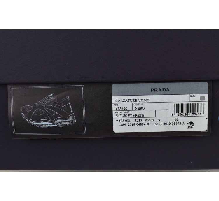 4e3490 Black Leather Suede Mesh Logo Sneakers 9 5 Us 10 5