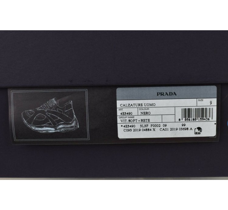 4e3490 Black Leather Suede Mesh Platform Logo Sneakers 9