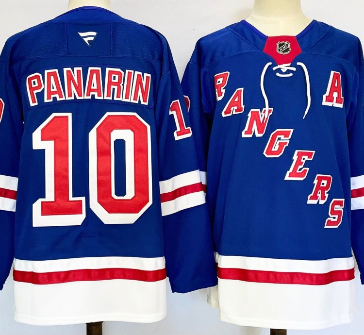 Mens Artemi Panarin Jersey 10 New York Rangers Blue Home Stitched