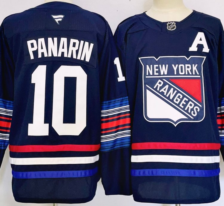Mens Artemi Panarin Jersey 10 New York Rangers Navy Alternate Stitched