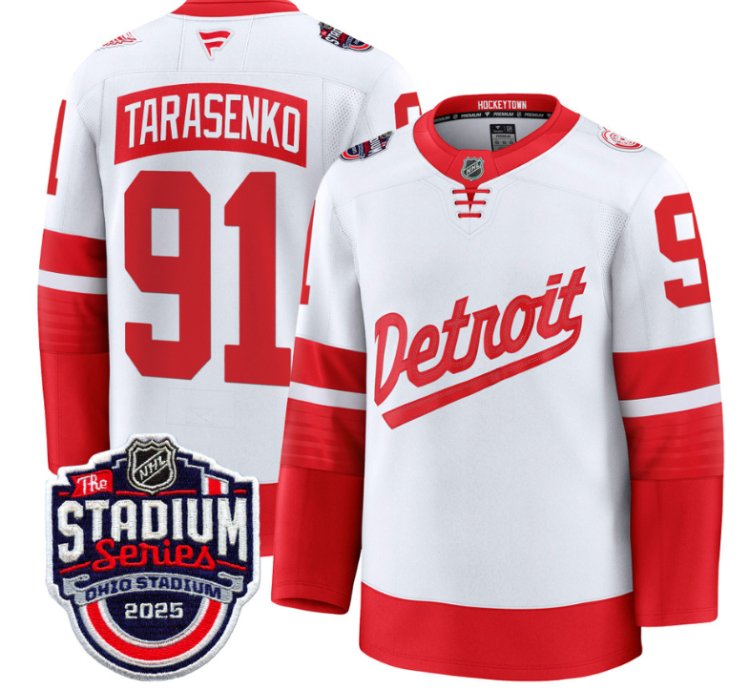 Mens Vladimir Tarasenko Jersey 91 Detroit Red Wings 2025 Stadium Series