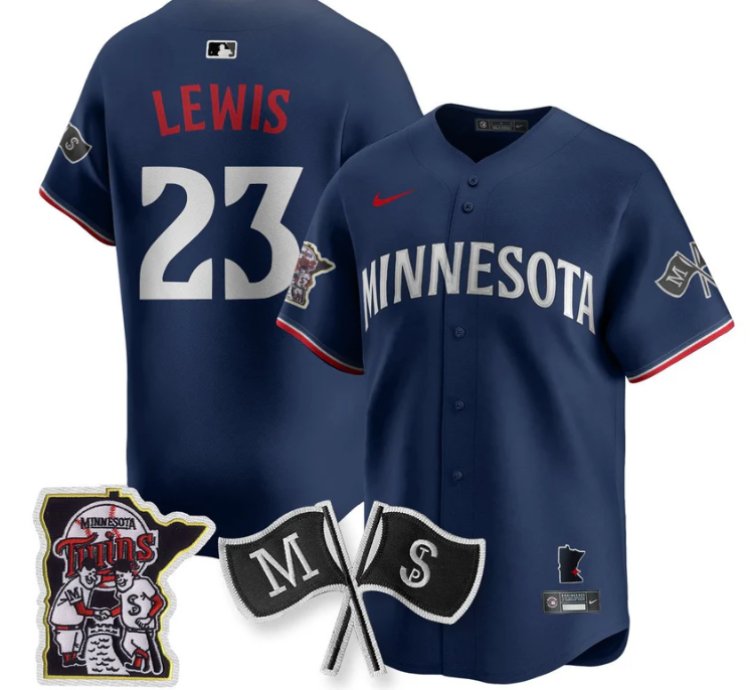 Royce Lewis Jersey 23 Minnesota Twins Alternate Limited Stitched Navy