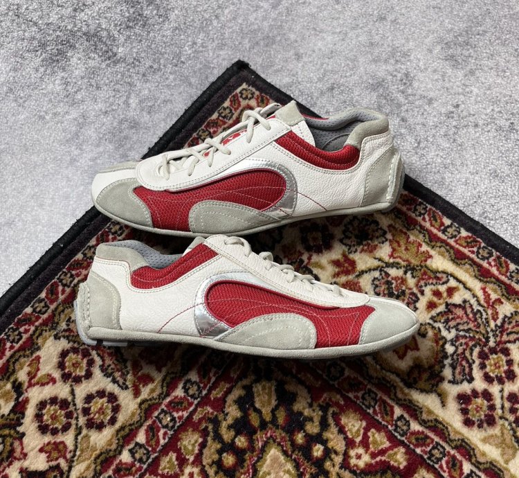 90 Prada Monte Carlo Leather Sneakers Americas Cup Y2k