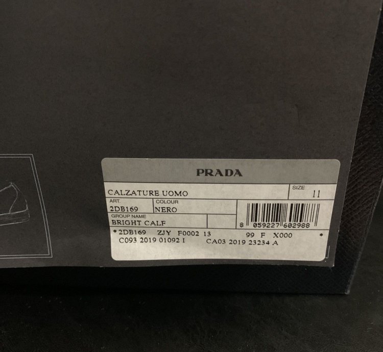 930 Prada Leather Loafers 2db169 Size 11 Prada 12 Us