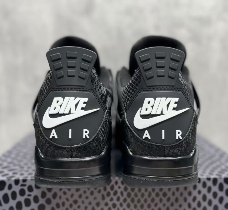 Nigel Sylvester X Jordan 4 Black Mamba Snake Skin
