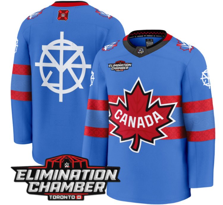 Men Seth Rollins Jersey Elimination Chamber Toronto 2025 Premium Stitched Royal