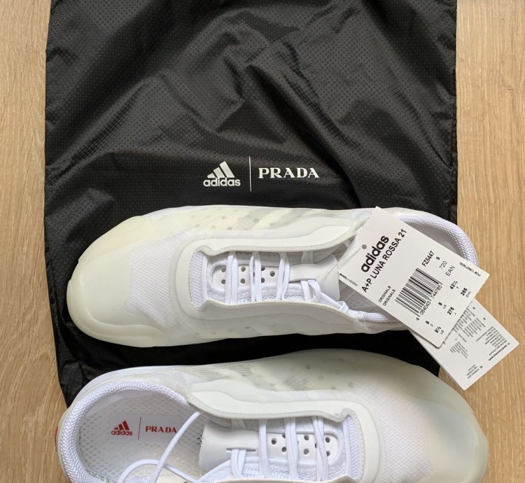 Adidas Prada Luna Rossa White Low Top Sneakers