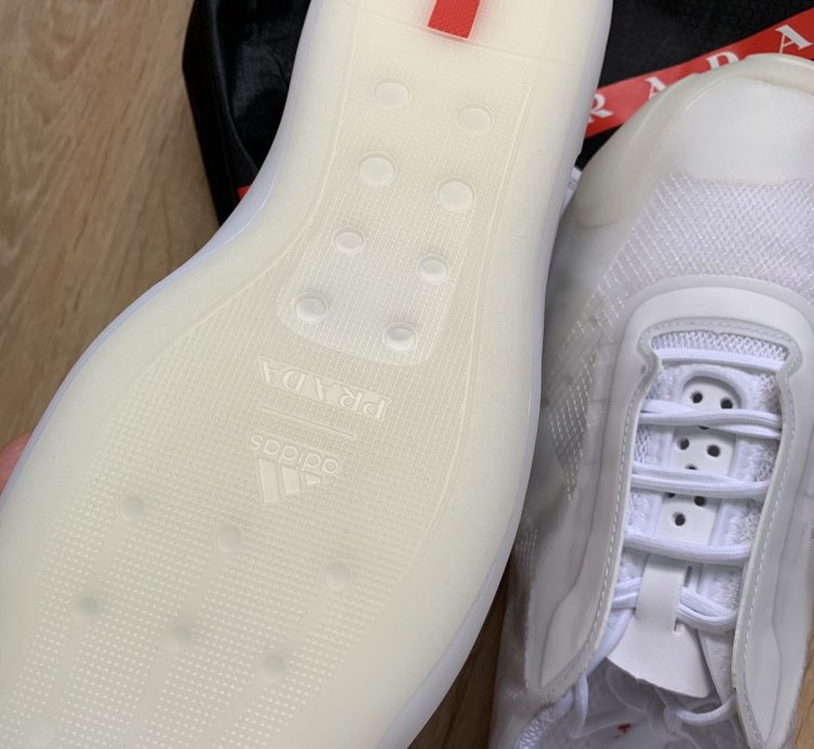 Adidas Prada Luna Rossa White Low Top Sneakers