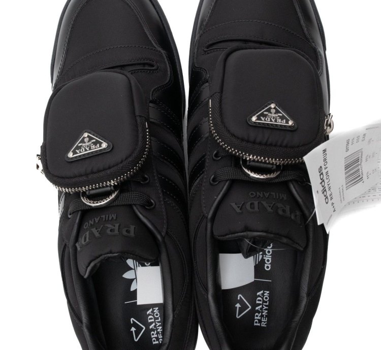 Adidas Prada Re-nylon Forum Low Black Sneakers