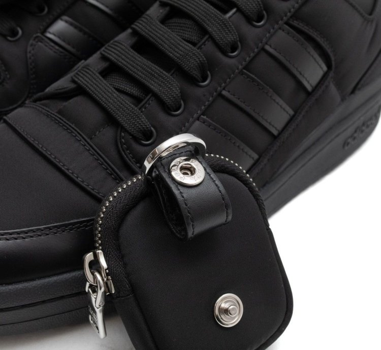 Adidas Prada Re-nylon Forum Low Black Sneakers