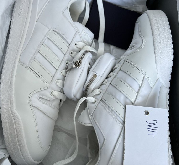Adidas Prada White Nylon Forum Lows