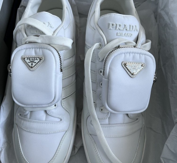 Adidas Prada White Nylon Forum Lows