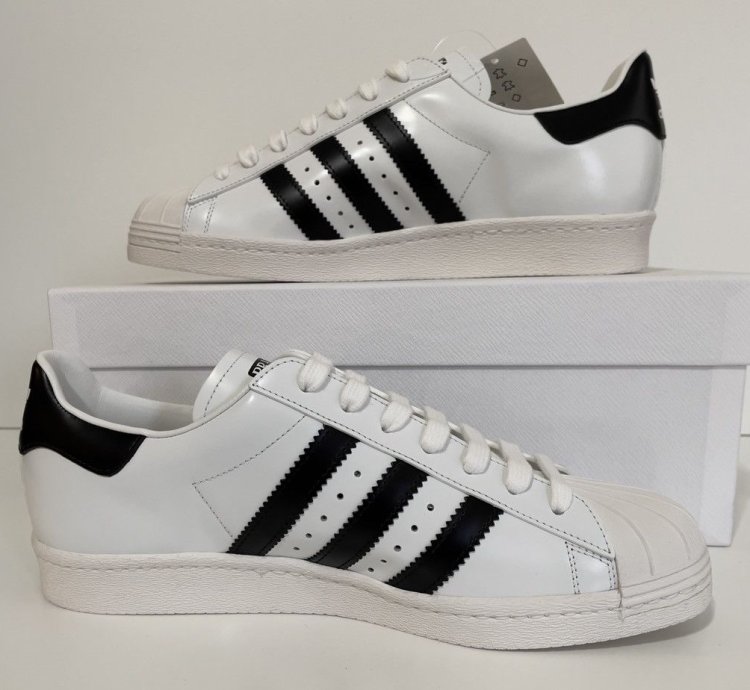 Adidas Superstar Prada White Black Sz 8 5