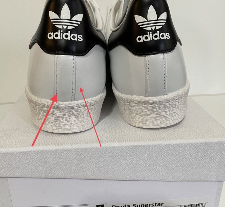 Adidas Superstar Prada White Black Sz 8 5