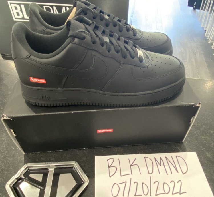 Air Force 1 Low Black Size 12 New Original Box