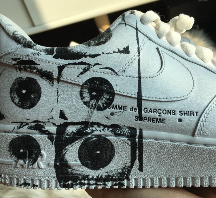 Air Force 1 Low Eyes White Low 2017 Cdg Eyes