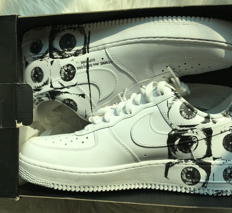 Air Force 1 Low Eyes White Low 2017 Cdg Eyes