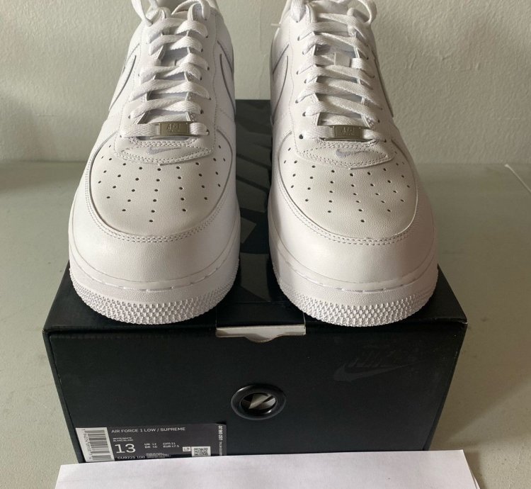 Air Force 1 Low Supreme White Sz 13
