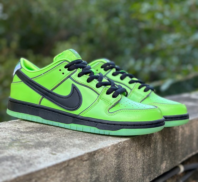 Nike Sb Dunk Low The Powerpuff Girls Green Buttercup Fz8319-3009