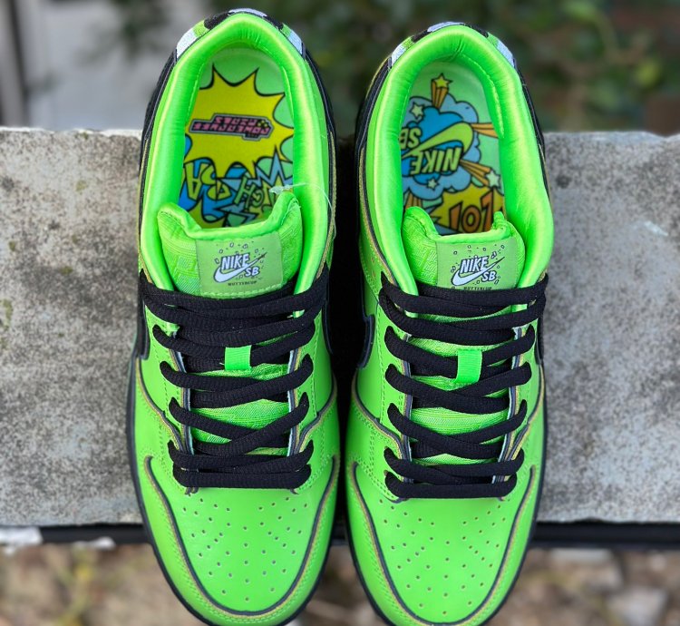 Nike Sb Dunk Low The Powerpuff Girls Green Buttercup Fz8319-3009