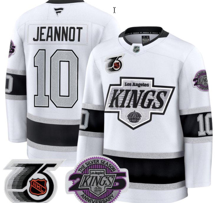 Men Tanner Jeannot Jersey 10 Los Angeles Kings 91-92 75th 25th Anniversary White