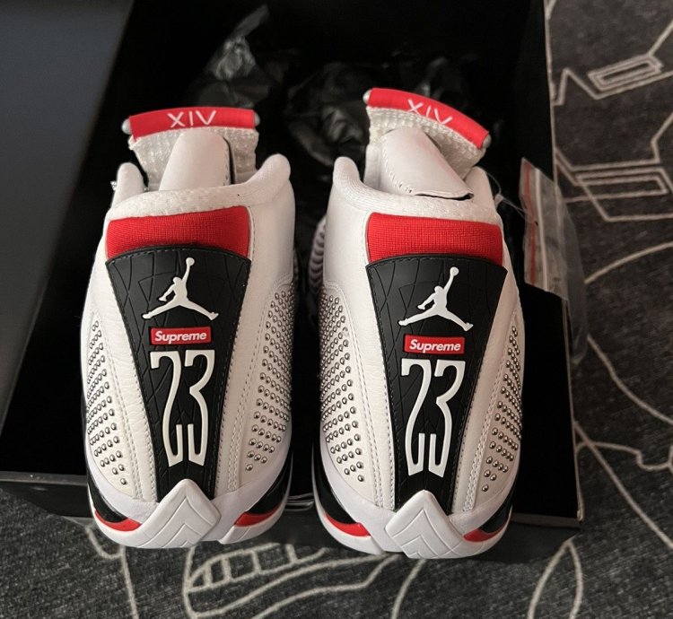 Air Jordan 14 Retro Supreme 2019 Size 12 Ds