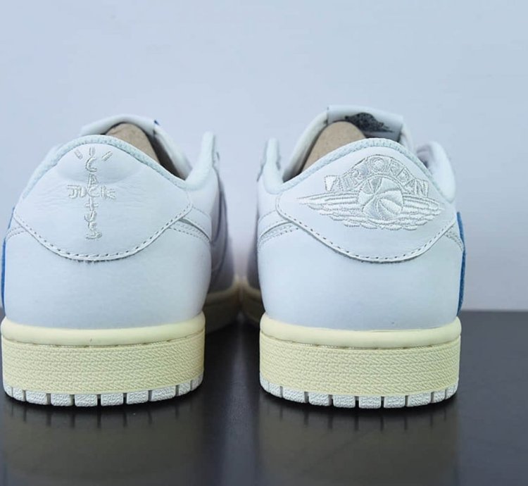 Fragment Design X Travis Scott X Air Jordan 1 Retro Low White Royal Blue