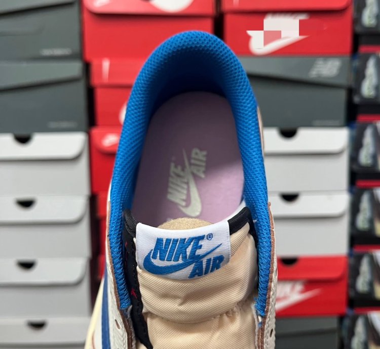 Fragment Design X Travis Scott X Air Jordan 1 Retro Low White Royal Blue