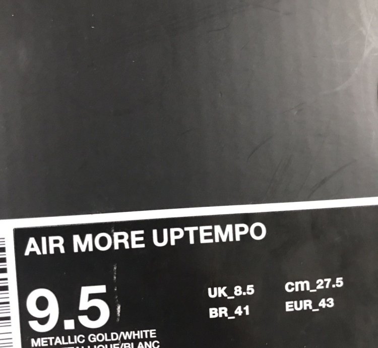 Air More Uptempo Gold High 2017 Suptempo