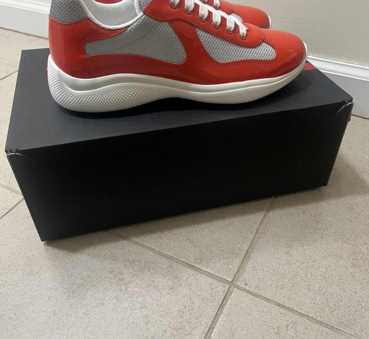 America Cup Prada Sneakers Sz 8 5uk9 5us