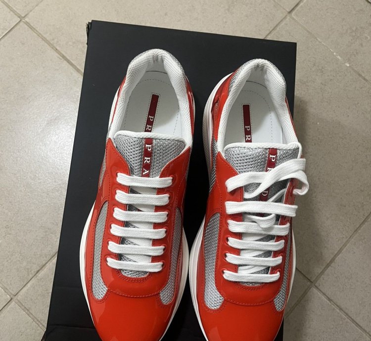 America Cup Prada Sneakers Sz 8 5uk9 5us