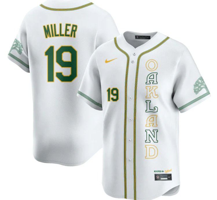 Mason Miller Jersey 19 Oakland Athletics City Connect Concept Stitched White