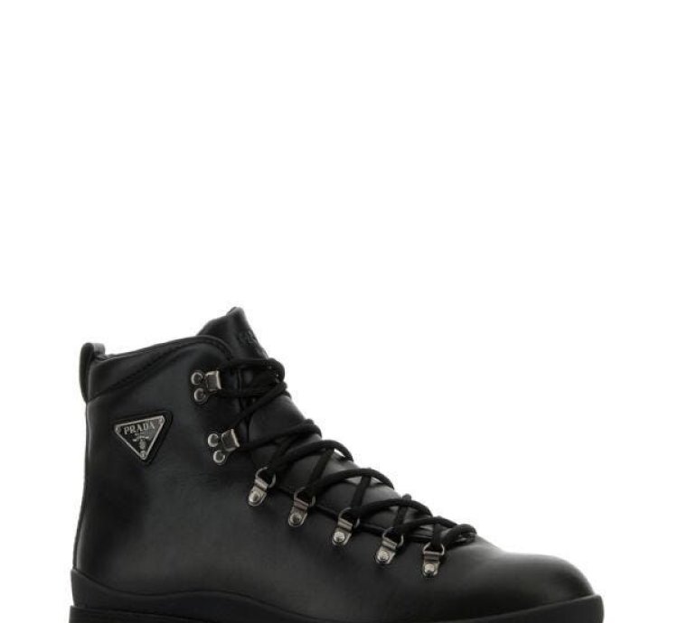 Black Leather Ankle Boots