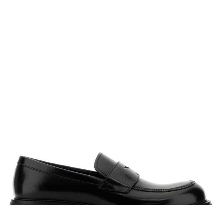 Black Leather Loafers