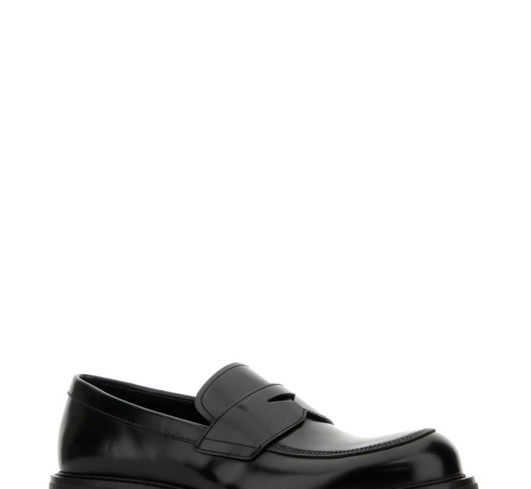 Black Leather Loafers