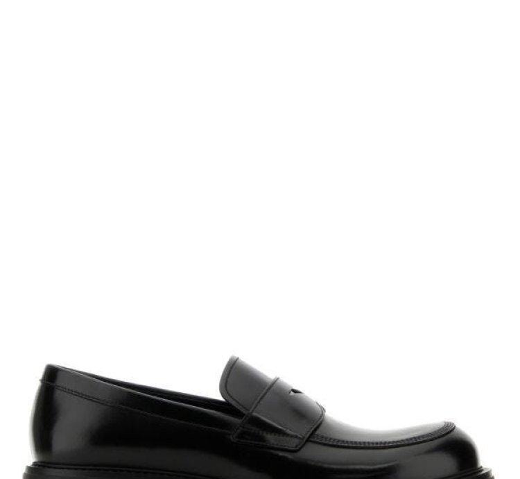 Black Leather Loafers