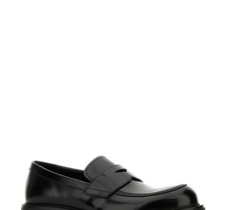 Black Leather Loafers