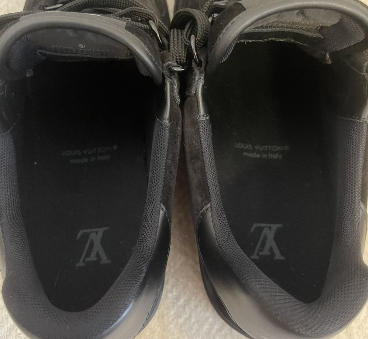 Black Suede Lv Trainer Sneakers - 6 5 New